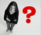 mujer pensativa interrog�ndose